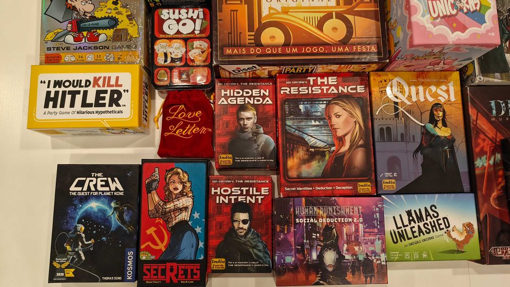 Jogos de Tabuleiro - 7 Wonders, Ticket to Ride, Camel Up e mais