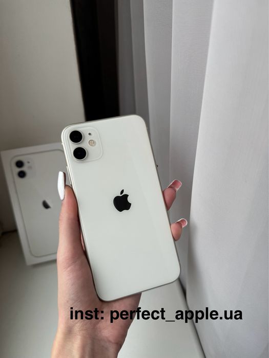 IPhone 11 128 GB White. Айфон 11 128 ГБ Білий.