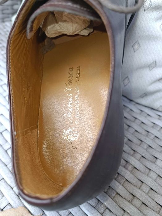 Sapatos Homem Castanhos Tamanho 38 1/2 em Pele (Sola Cozida) NOVOS