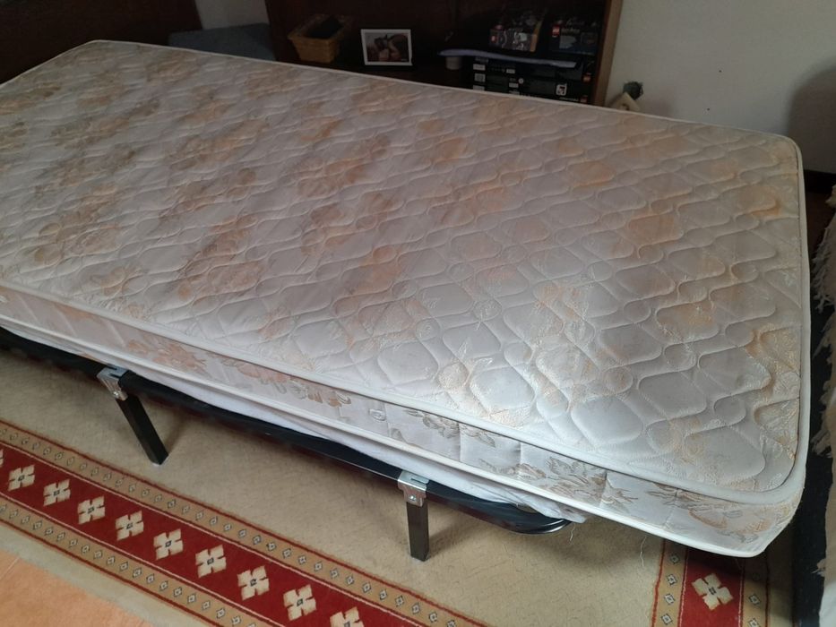 Conjunto Cama de Solteiro: Estrado Reforçado (8 pés) + Colchão Joviflex 195x95