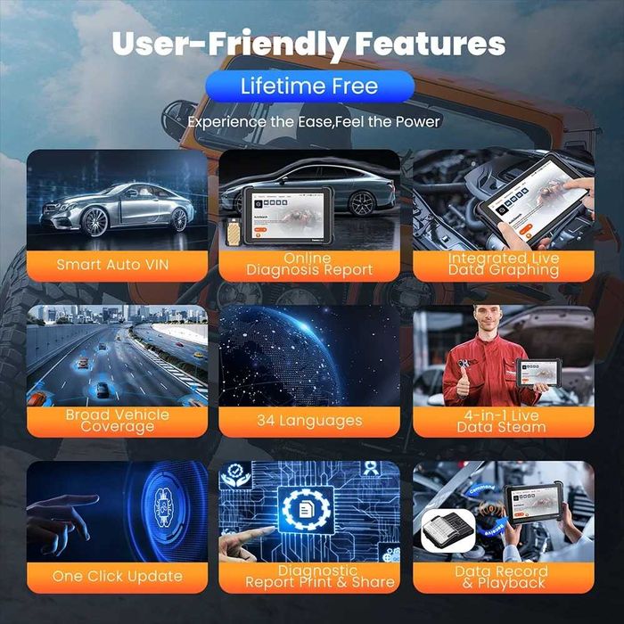 Máq. Diagnostico Auto  THINKCAR  689BT atualização grátis para sempre