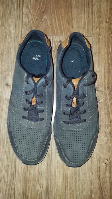 Buty CLARKS Sirtis Mix 44/45 29cm Skórzane półbuty solidne Skóra* stan BDB