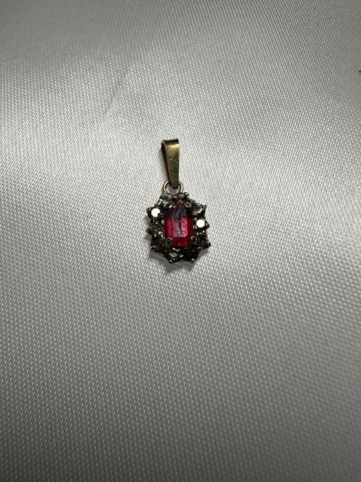 Кулон срібло з каменцями