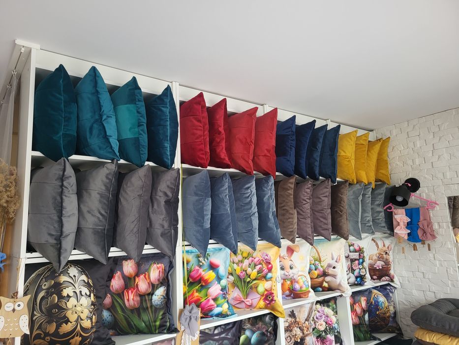 2 szt Poduszki dekoracyjne tapicerowane 40x40, JAŚKI, Różne Kolory, Pr