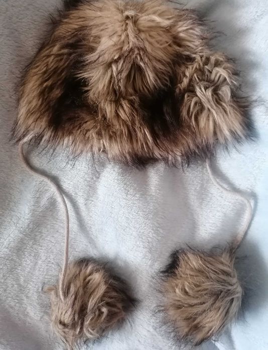 Futrzana czapka miś