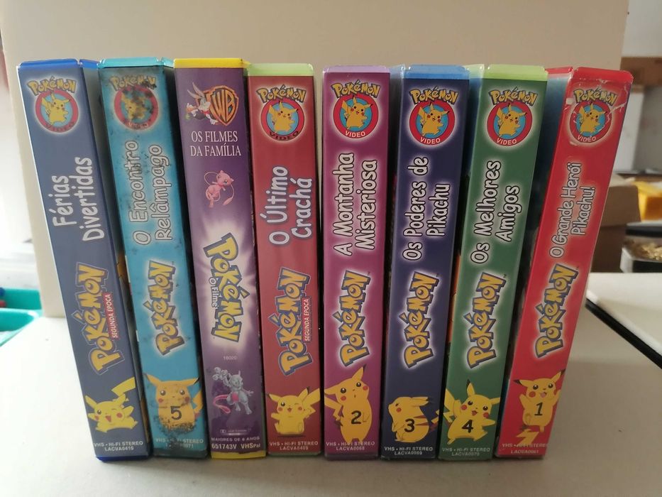 Pokémon coleção 8 VHS Aceito Pi