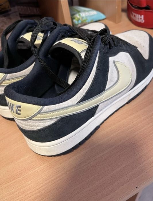 Nike Dunk Low розмір 44,5 темно-синій з білим та жовтим