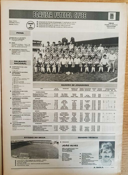 Cadernos de A Bola nº 19 - Época 90-91