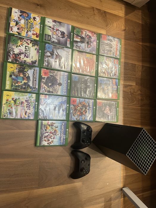 Xbox Series X zestaw z grami i dodatkowym kontrolerem