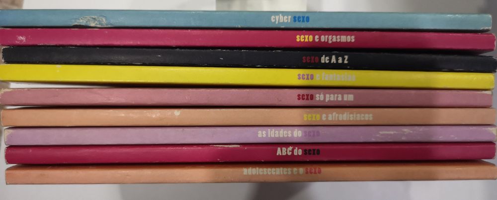 Conjunto 9 livros sobre sexo