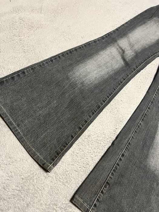 Штаны клеш, серые y2k