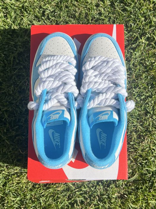 Nike Dunk Azuis Novas w/rope laces