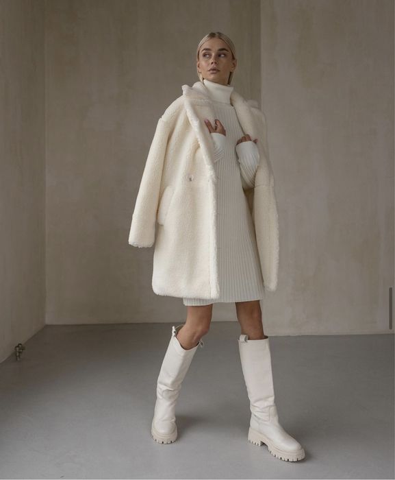 Шуба тедди зимняя alson studio