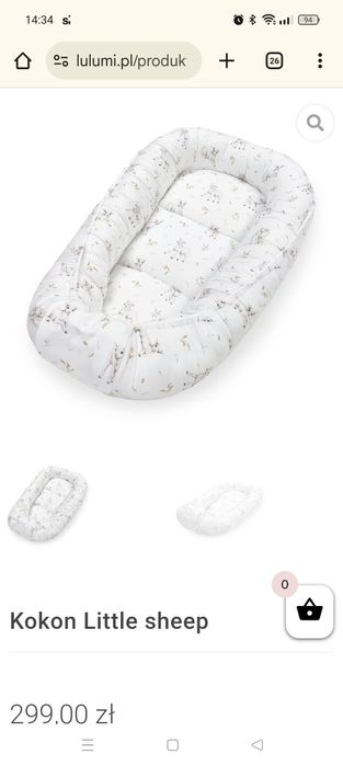 Śliczny kokon niemowlęcy