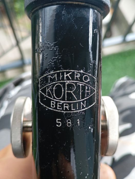 Mikroskop Mikro Korth Berlin lata 40
