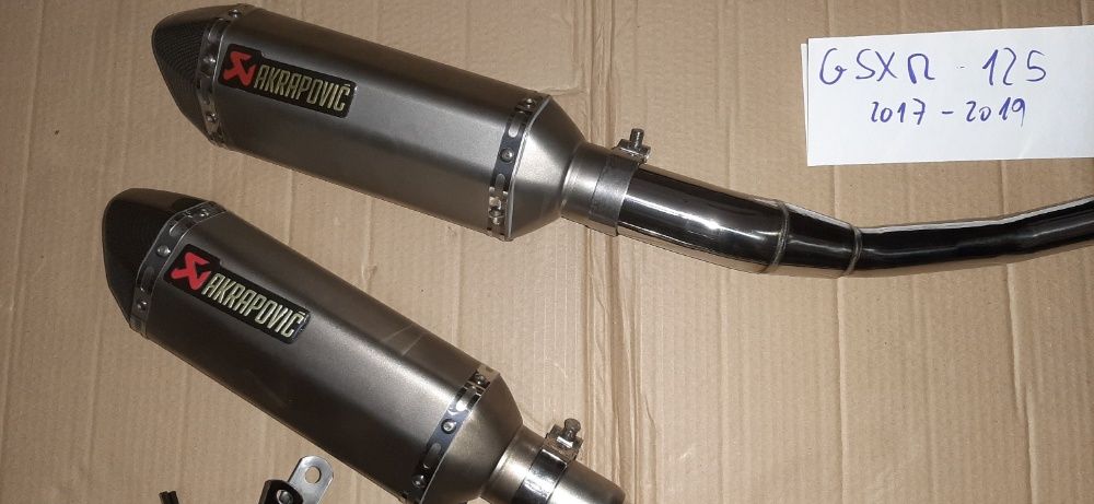 Linha Escape suzuki GSXR 125 gsx-r ponteira gsx-s