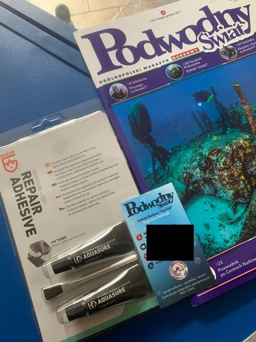 Klej Aquasure silikonowy stosowany do nurkowania itp. wodoodporny