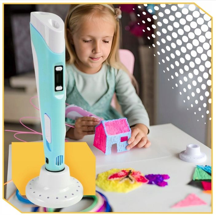 Mini drukarka długopis 3D MAGICZNY + FILAMENT 110 metrów