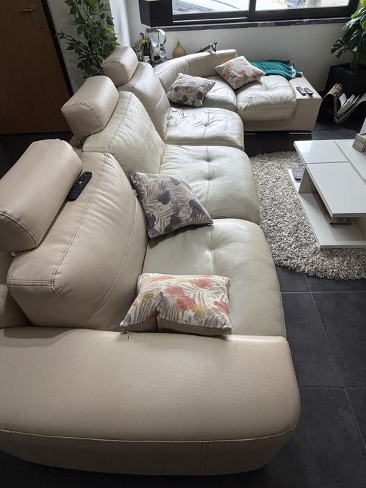 Sofa de canto e chaise longe usado