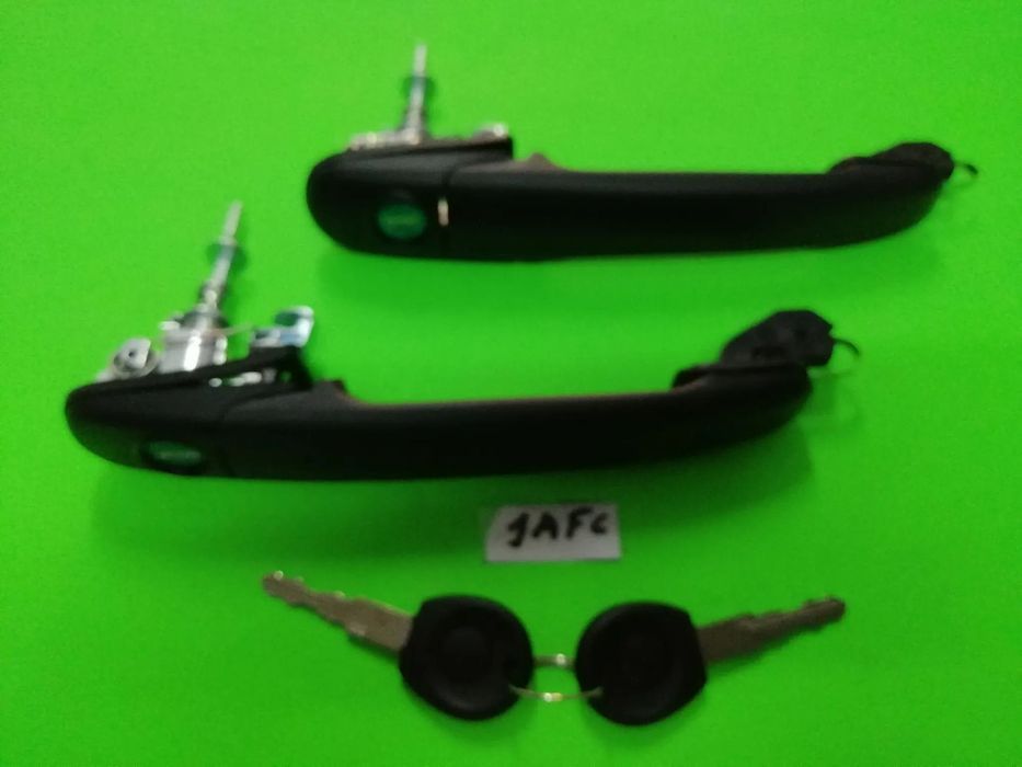 Conjunto de 2 puxadores de porta com chave Vw Polo 6N Seat Ibiza 6K