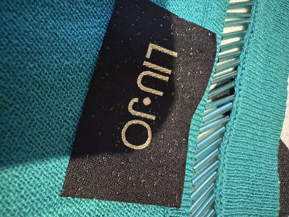 Liu Jo sweter zielony asymetryczny