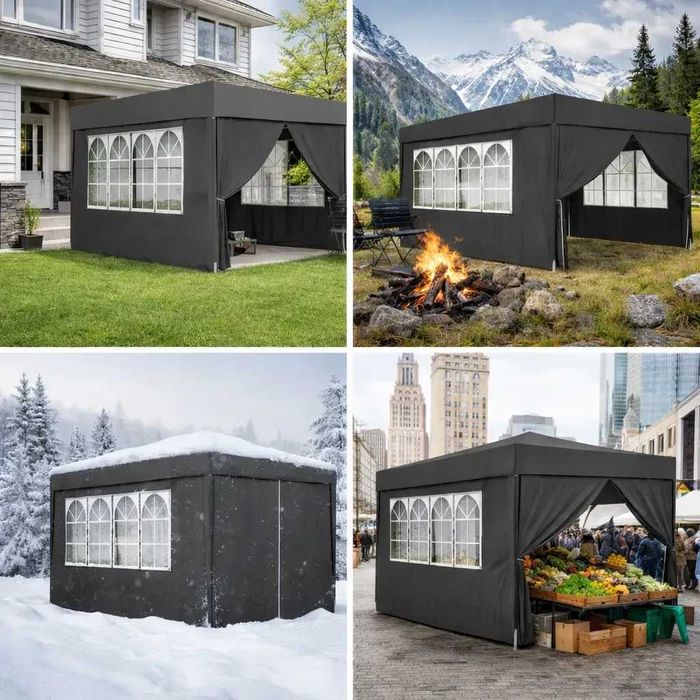 Павильон Gordon 3х3м Польша ГРАФИТ 9м² | Садовая Палатка Акция НОВЕ‼️