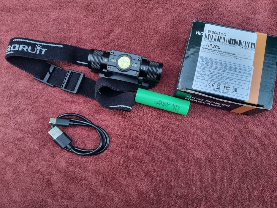 Налобний фонарик Boruit hp300