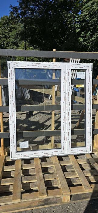 Nowe Okno PCV 147x164 nowe, kolor biały