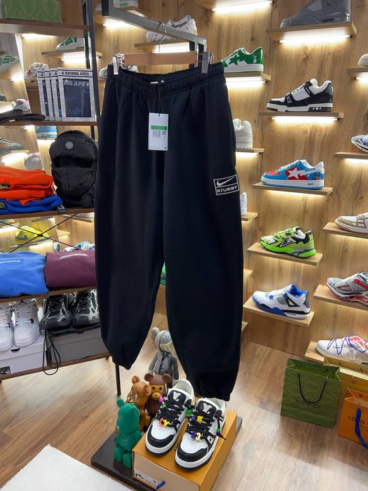 Штани Stussy х Nike Washed Pants Black
