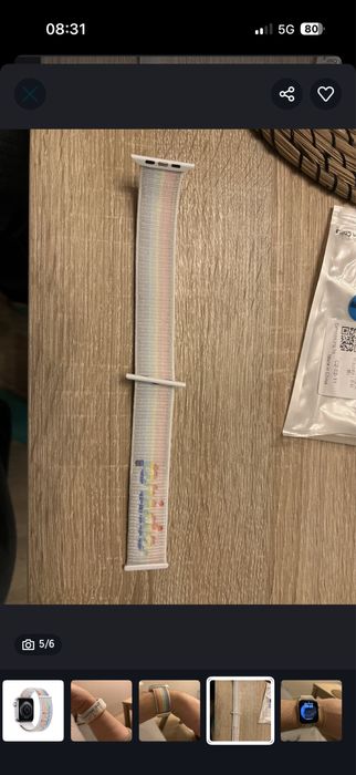 Iwatch SE 2 44 mm niebieski pasek