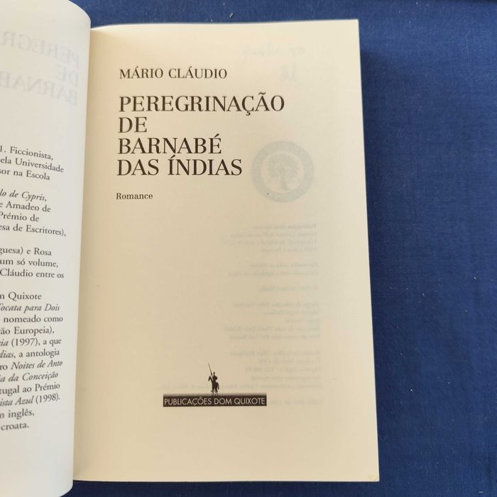 Mário Cláudio - Peregrinações de Barnabé às Índias