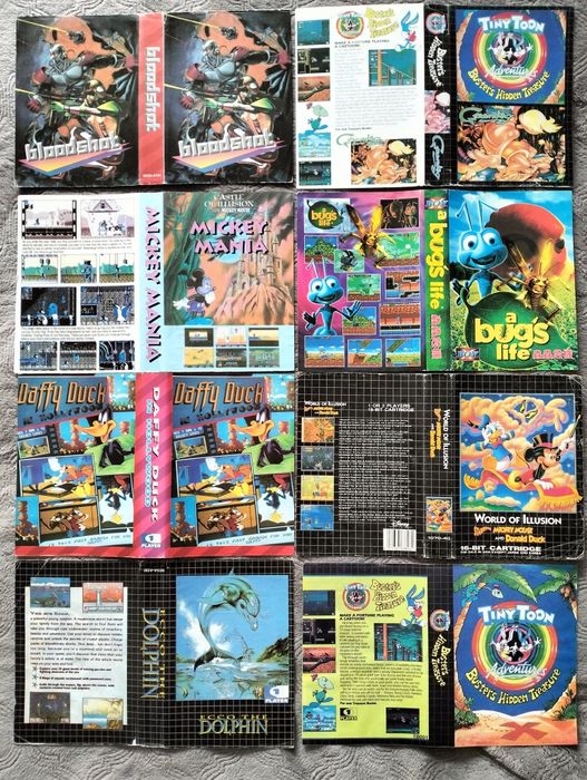 Обміняю обкладинки для картриджів Sega 90-их років