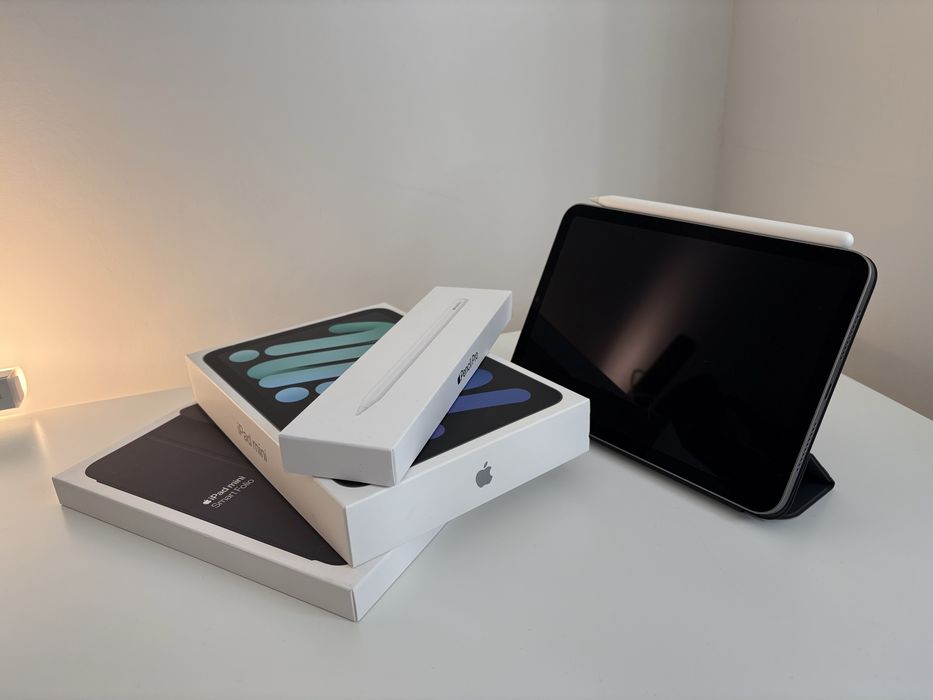 iPad Mini 7 128 GB (білий з Фокстрот, батарея 100%) +Pencil Pro +чохол