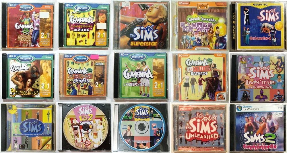 Диски Sims/Симс/семейка для ПК из коллекции
