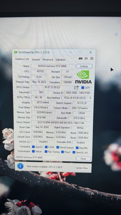 MSI RTX 4060 Gaming X