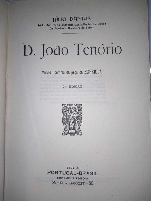 D. João Tenório, de Júlio Dantas