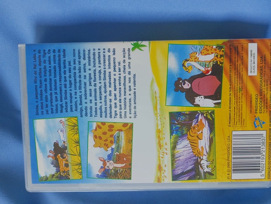 Filme desenho animado infantil cassete HVS