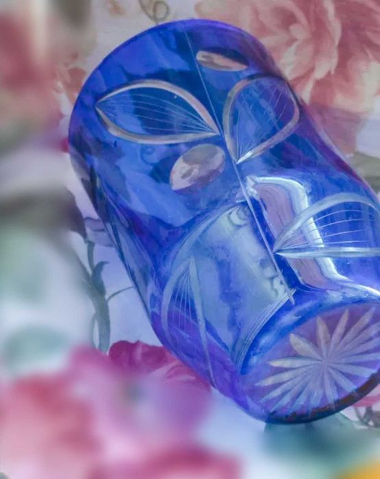 Ваза кобальт, Чехія, 60-х років, ,