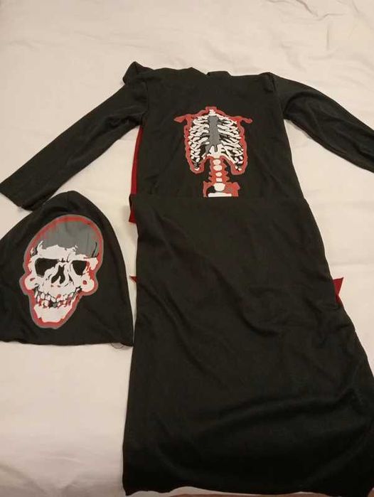 Carnaval Fato esqueleto 7-9 anos