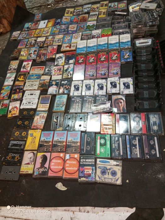 Duża kolekcja kaset hf stereo