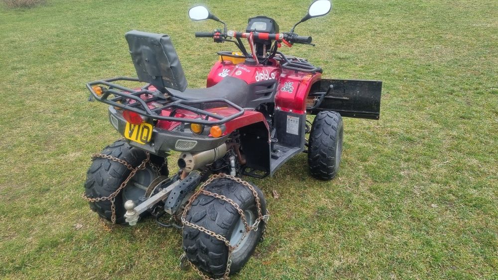 Quad ATV Diablo 200 15KM wyciągarka pług