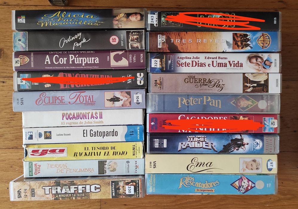 VHS vários para venda Lote 2