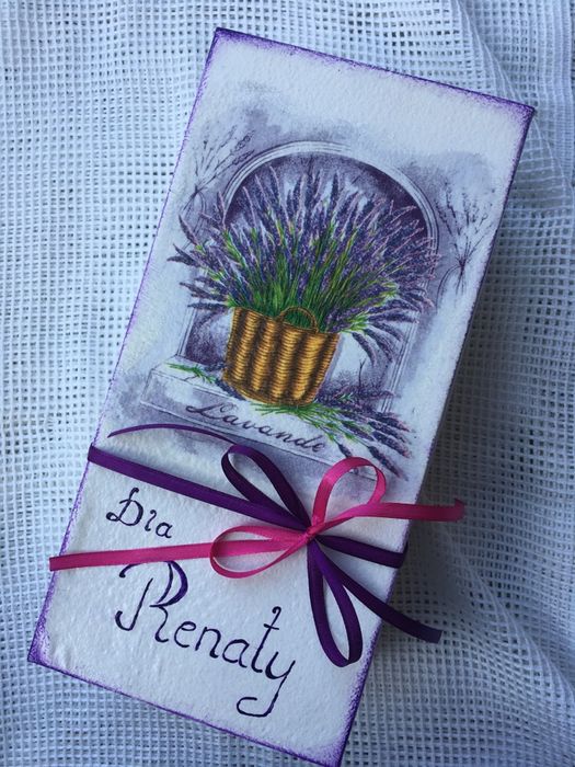 Butelki decoupage rękodzieło prezent imieniny urodziny