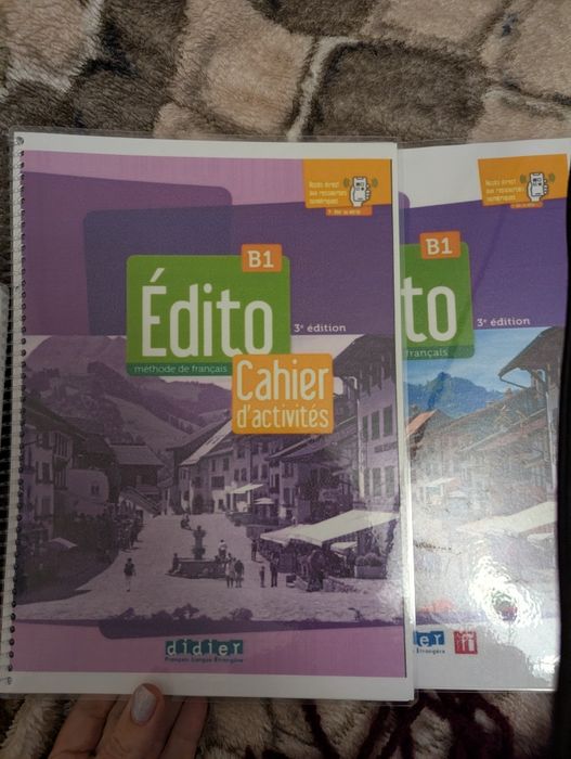 Підручники з французької мови Édito B1 (Livre + Cahier) — абсолютно нові