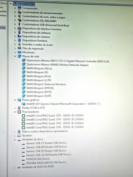 Computador HP Pavilion a6000 Preto Completo