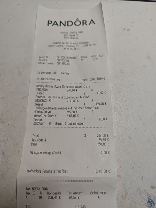 Браслет Pandora оригинал с камушками