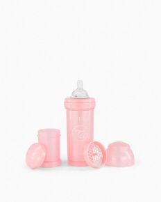 Twistshake Butelka Antykolkowa 260ml Pastelowa Różowa