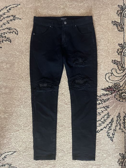 Продам слім фіти slim fit чорного кольору дріл дріпчік кастом