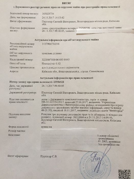 с. Озера, Бучанський район, 12 соток, за участок