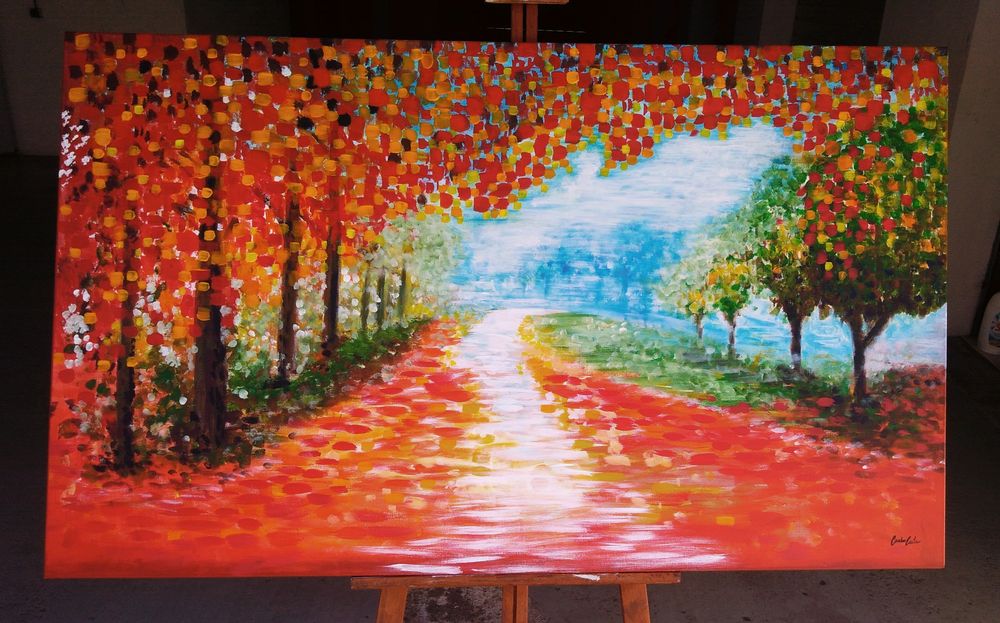 Pintura em acrilico sobre tela 150x90 cm